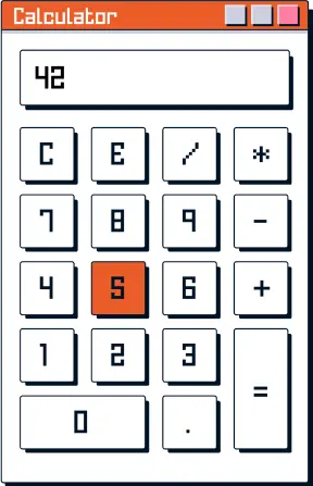 Ilustracion de calculadora