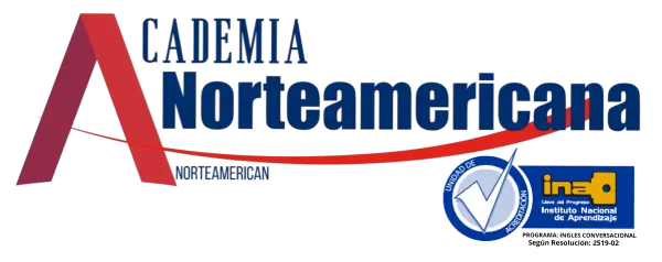 Logo de Academia NorteAmericana y el logo del INA